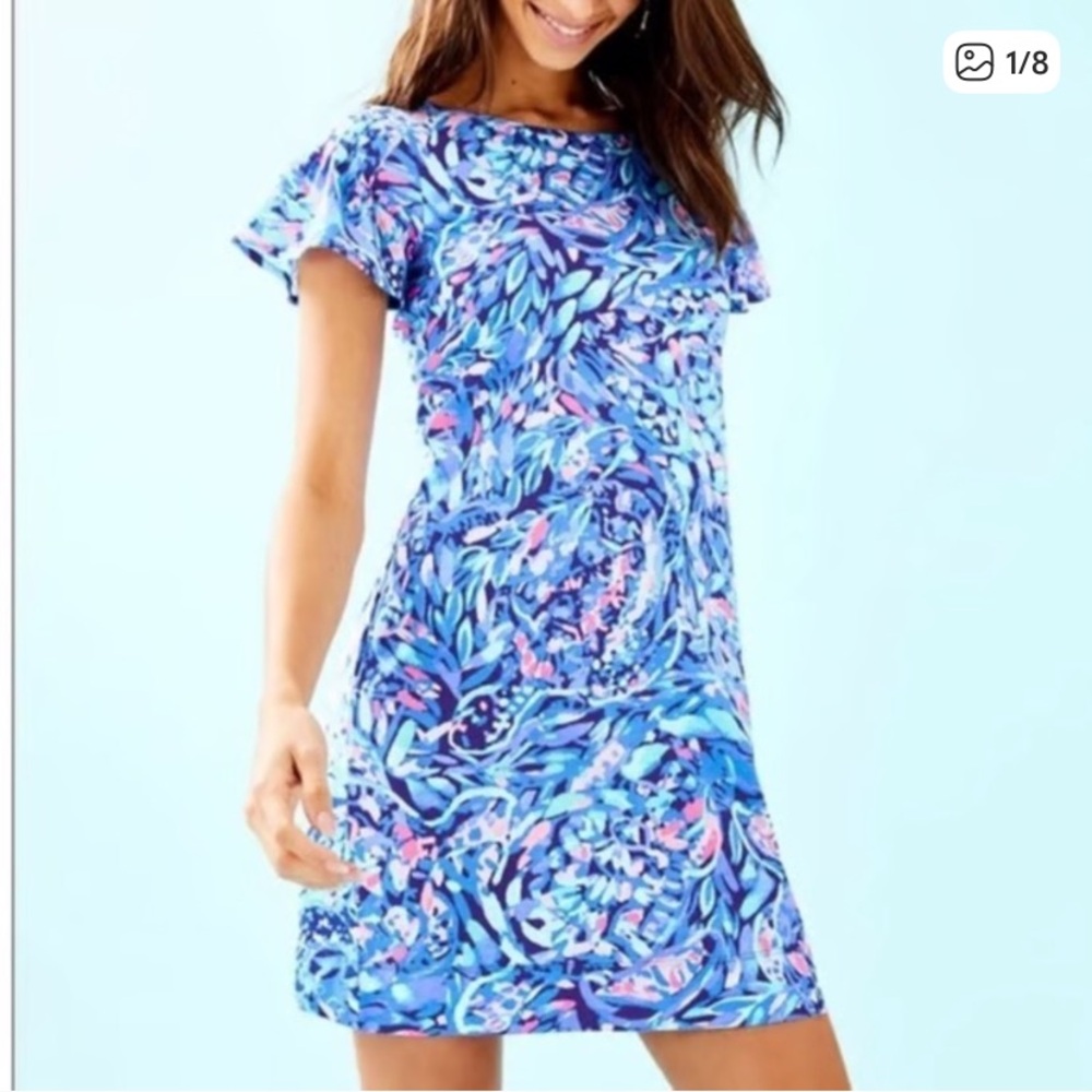 Lilly Pulitzer Marah dress royal purple party wave size small